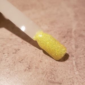 Yellow neon Arylic and dip powder